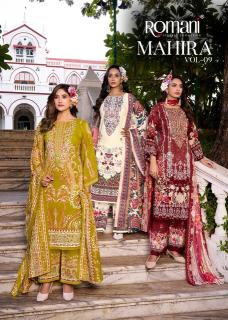 Romani mahira vol 9 cotton dress material wholesale